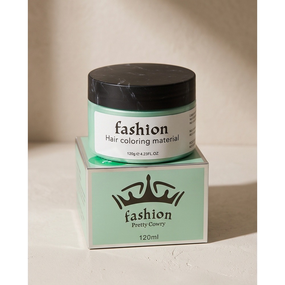 Pretty Cowry Fashion Hair Coloring Material Temporary Wax Green‎ 120g 4.23oz - Picture 2 of 9